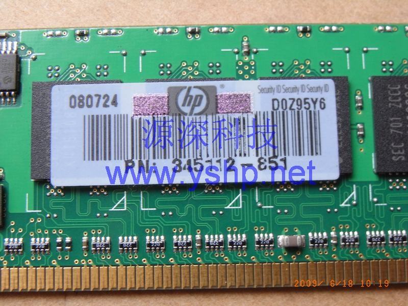 上海源深科技 上海 HP ProLiant DL380G4服务器内存 HP DL380 G4 专用内存 512M PC2-3200R ECC REG 345112-851 高清图片