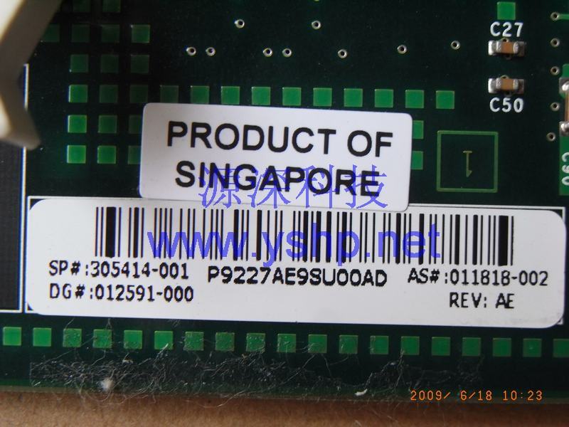 上海源深科技 上海 HP ProLiant ML350G4P服务器阵列卡 HP Smart array 641 SCSI阵列卡 RAID卡 305414-001 高清图片