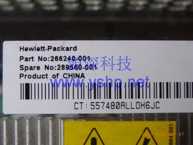 上海源深科技 上海 HP ProLiant DL380G3服务器电源管理板 HP DL380G3 电源分配板 266240-001 289560-001 高清图片