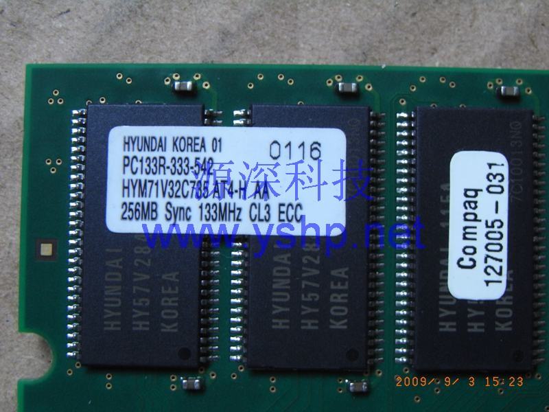 上海源深科技 上海 HP 服务器内存 DDR ECC REG PC133R 256M Sync 127005-031 高清图片
