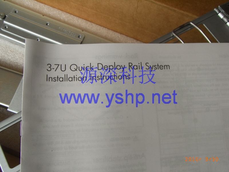 上海源深科技 上海 HP 全新盒装 ML570G5服务器导轨 ML570G5 导轨 Rack 374503-004 高清图片