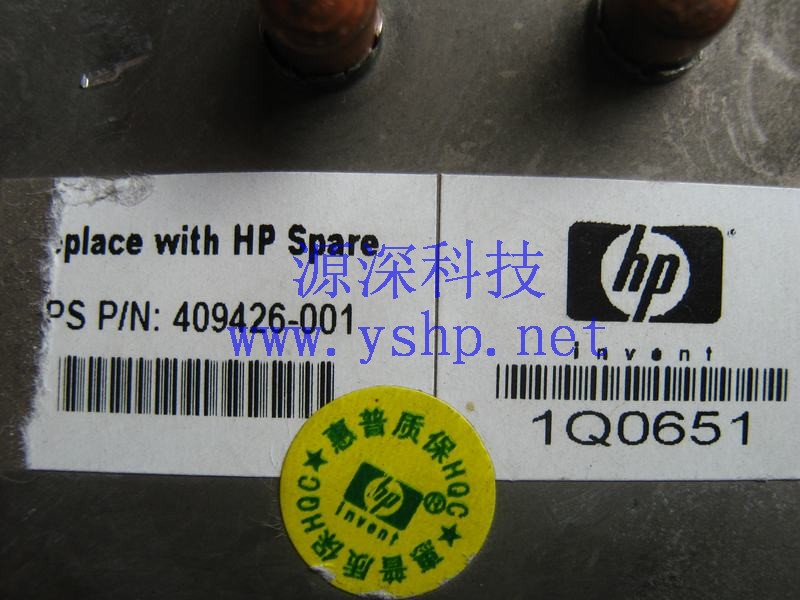 上海源深科技 上海 HP 原装 ML370G5 服务器 散热片 散热器 409426-001 高清图片