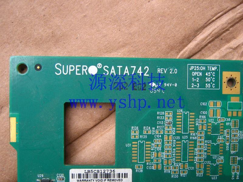 上海源深科技 上海 SuperMicro 超微 SATA742 硬盘背板 7口 3.5 SATA SAS 高清图片
