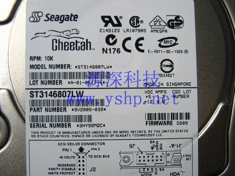 上海源深科技 上海 ST 希捷 10K 146G SCSI硬盘 ST3146807LW 68针 服务器硬盘 高清图片
