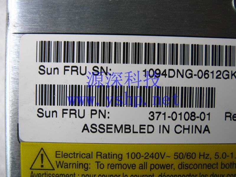 上海源深科技 上海 SUN StorEdge 3300 3320 磁盘阵列柜 电源 371-0108 YM-2421A 高清图片