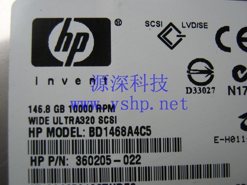 上海源深科技 上海 HP 原装 146G SCSI 10K 热插拔 硬盘 Ultra320 404708-001 高清图片