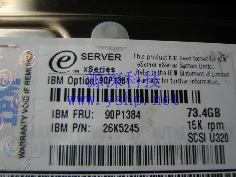 上海源深科技 上海 IBM 原装 73G 73.4G 15k SCSI硬盘 90P1384 26K5245 高清图片
