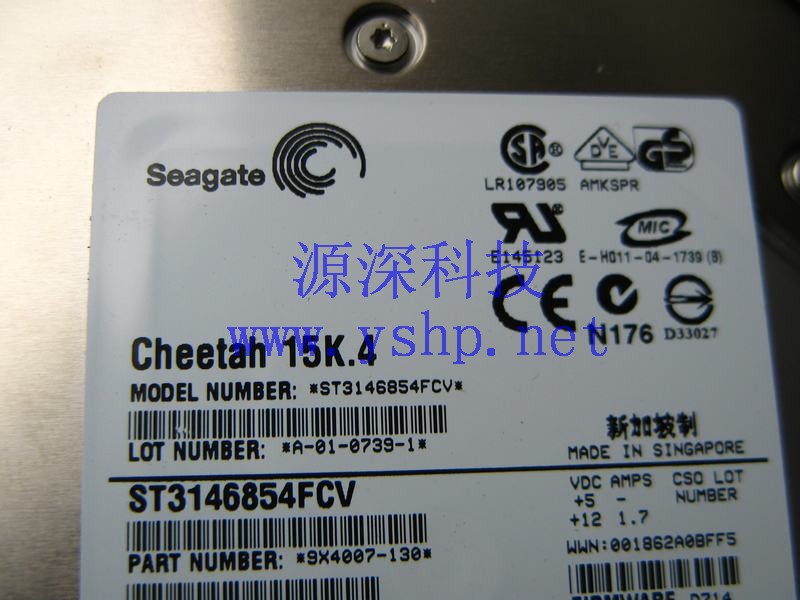 上海源深科技 上海 EMC 原装 CX700 146G FC 光纤 硬盘 15k.4 ST3146854FCV 005048584 A07 高清图片