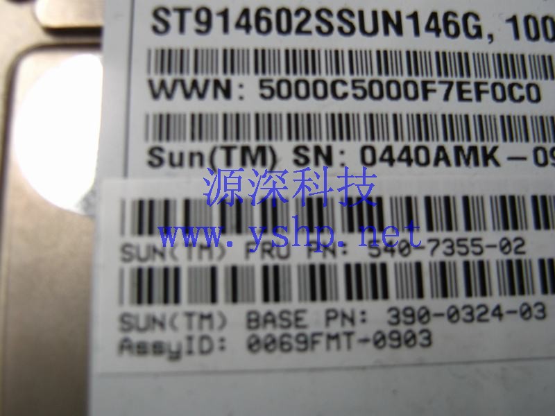 上海源深科技 上海 SUN 原装 服务器 146G SAS 10K 2.5 硬盘 540-7355-02 390-0324-03 高清图片