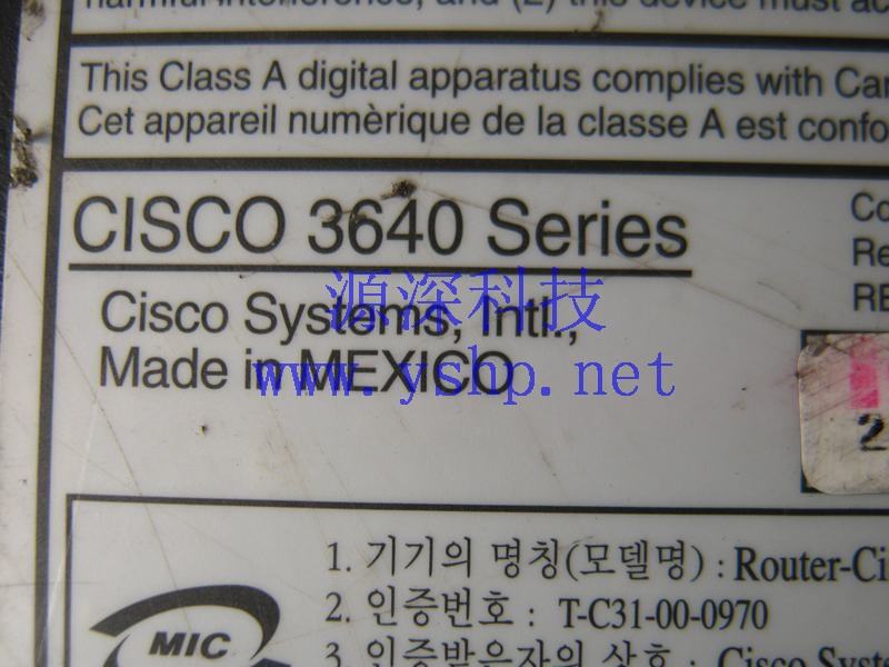 上海源深科技 上海 CISCO 思科 3600 3640 模块化 中高密度 路由器 Router 高清图片