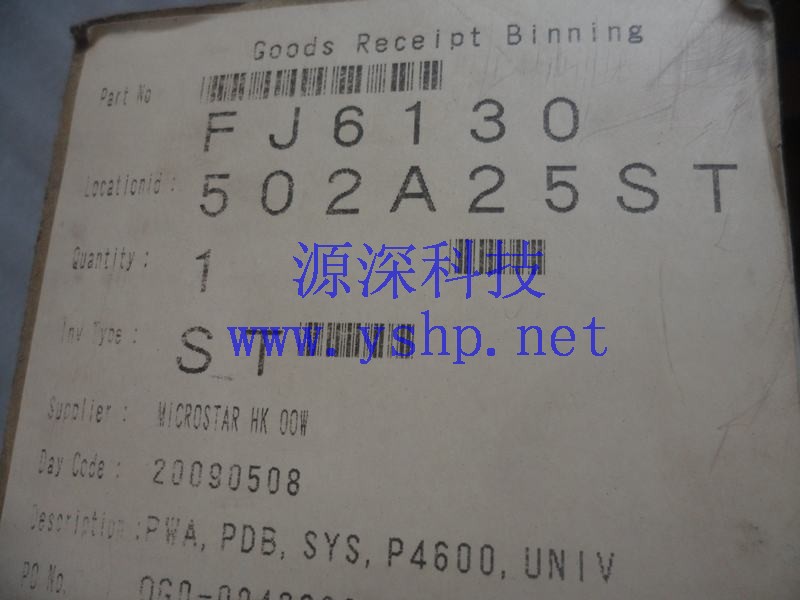 上海源深科技 上海 DELL 全新 PowerEdge PE4600 电源分配板 J6130 高清图片