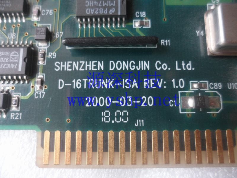上海源深科技 上海 工控机 东进 原装ISA语音卡 D-16TRUNK-ISA REV1.0 高清图片
