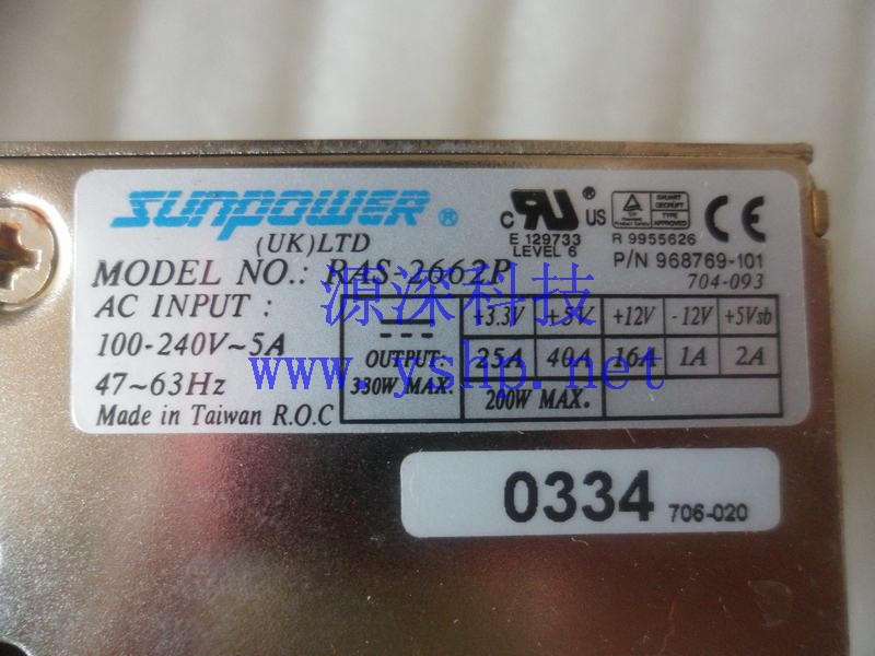 上海源深科技 上海 HP 原装 MSL5026 磁带库电源 RAS-2662P 231668-001 高清图片
