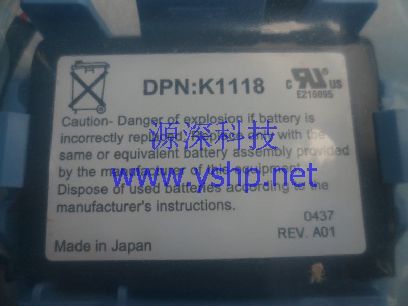 上海源深科技 上海 DELL 全新原装 3DI Raid电池 battery K1118 高清图片