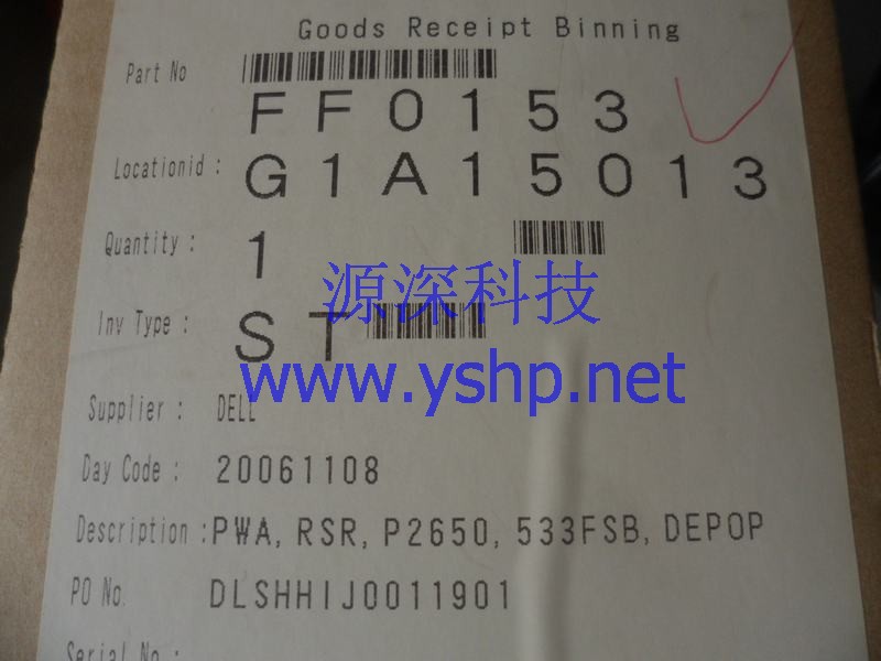 上海源深科技 上海 DELL PowerEdge PE2650 服务器 全新原装 提升板 F0153 高清图片