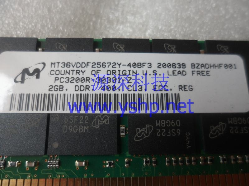 上海源深科技 上海 SUN 原装 Ultra40 U40 工作站内存 2G DDR400 ECC REG 高清图片