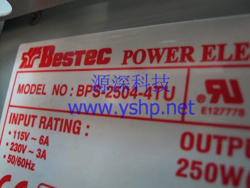 上海源深科技 上海 Bestec BPS-2504-4TU 工控机电源 专用工业电源 高清图片