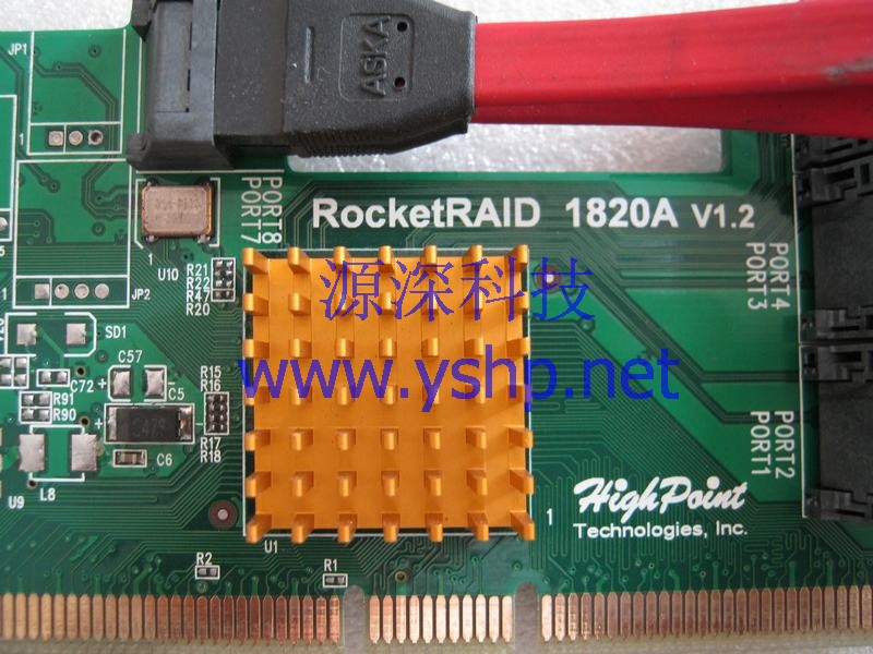 上海源深科技 上海 HIGHPOINT RocketRAID 1820A V1.2 PCI-X SATA 阵列卡 高清图片