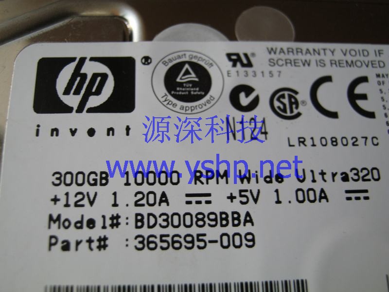 上海源深科技 上海 HP 服务器 存储 300G 10K SCSI硬盘 351126-001 365695-009 BD30089BBA 高清图片
