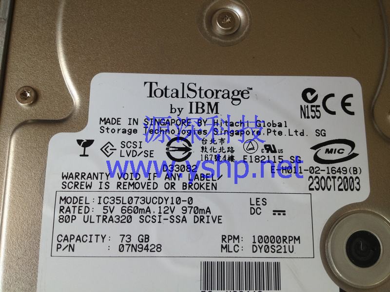 上海源深科技 上海 IBM TotalStorage SSA硬盘 72.8G 10K 18P5814 高清图片