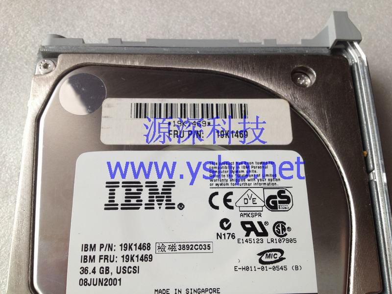 上海源深科技 上海 IBM 服务器 36G SCSI 热插拔硬盘 19K1469 19K1468 高清图片