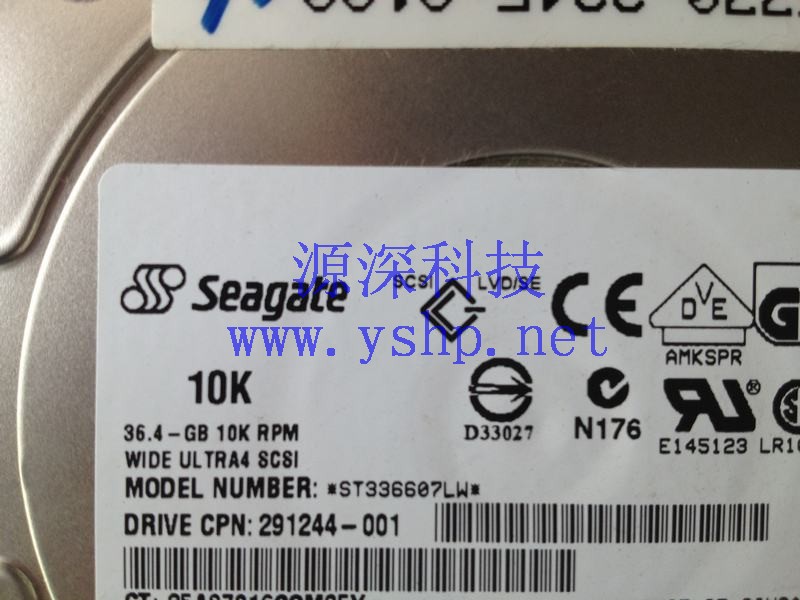 上海源深科技 上海 HP 36.4G 10K SCSI 68针 硬盘 ST336607LW 291244-001 高清图片
