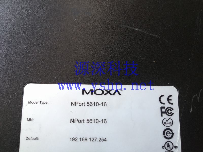 上海源深科技 上海 MOXA NPort 5610-16 Port RS-232 Device Server 16口RS-232串口设备联网服务器  高清图片