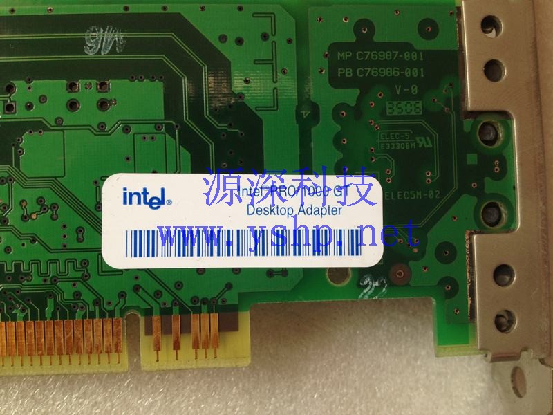 上海源深科技 上海 Intel PRO 1000GT Desktop Adapter 82541PI PCI接口 千兆网卡 高清图片