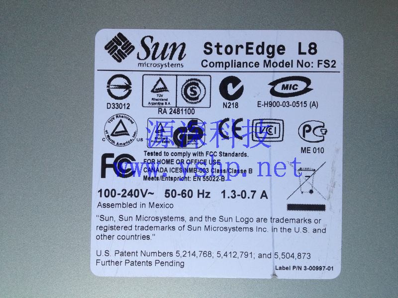 上海源深科技 上海 SUN StorEdge L8 LTO-1磁带库 FS2 3800817-02 高清图片