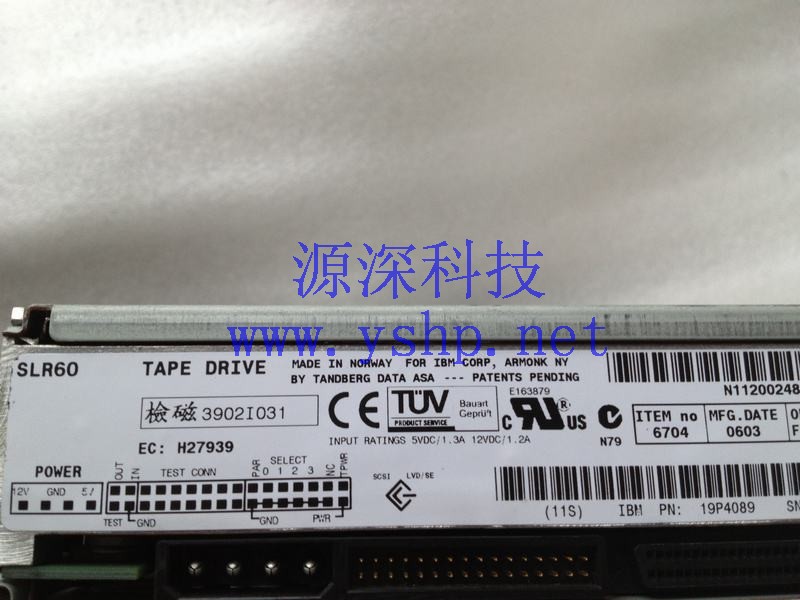 上海源深科技 上海 IBM 小型机 内置磁带机 30/60GB SLR60 19P4089 高清图片