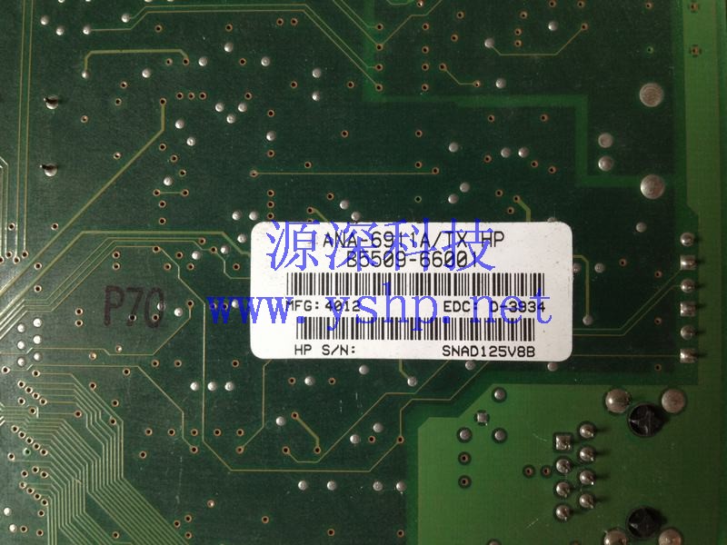 上海源深科技 上海 HP B2000 9000网卡 ANA-6911A/TX 1619606-02 B5509-66001 高清图片