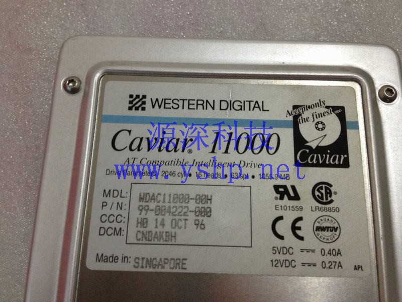 上海源深科技 上海 WD IDE硬盘 Caviar 11000 1055.9M WDAC11000-00H 99-004222-000 高清图片
