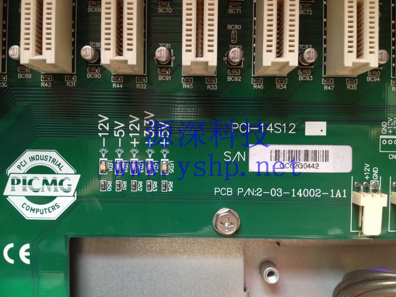 上海源深科技 上海 工控机 底板 PCI-14S12 2-03-14002-1A1 12*PCI 3*ISA 高清图片