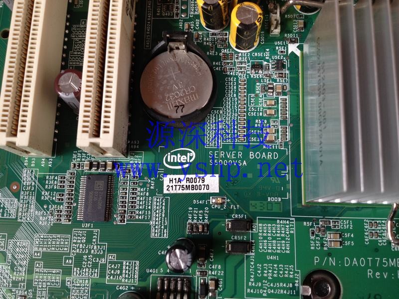 上海源深科技 上海 Intel服务器主板 双路771支持四核处理器 DA0T75MB6H0 REV H Intel S5000VSA 高清图片