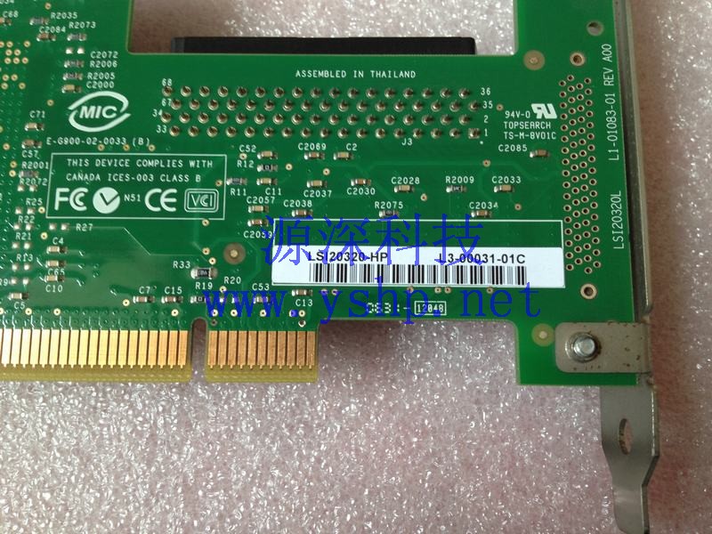 上海源深科技 上海 HP Ultra320 PCI-X SCSI卡 403049-001 399478-001 LSI20320-HP 高清图片