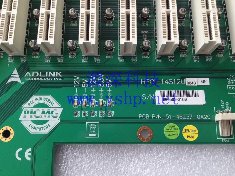 上海源深科技 上海 ADLINK 工控机底板 12*PCI 3*ISA HPCI-14S12U 51-46237-0A20 高清图片