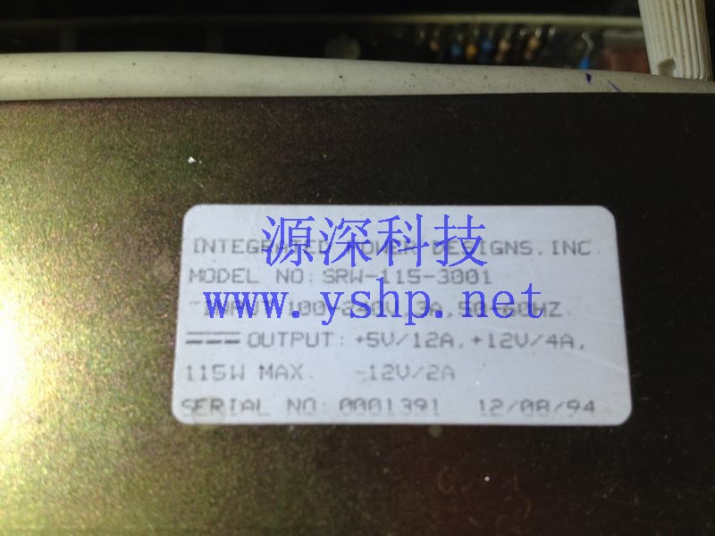 上海源深科技 上海 LASERMIKE 283 power supply SRW-115-3001 高清图片
