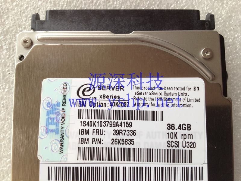 上海源深科技 上海 IBM刀片中心服务器 36G SCSI硬盘 2.5 39R7336 26K5835 40K1037 高清图片