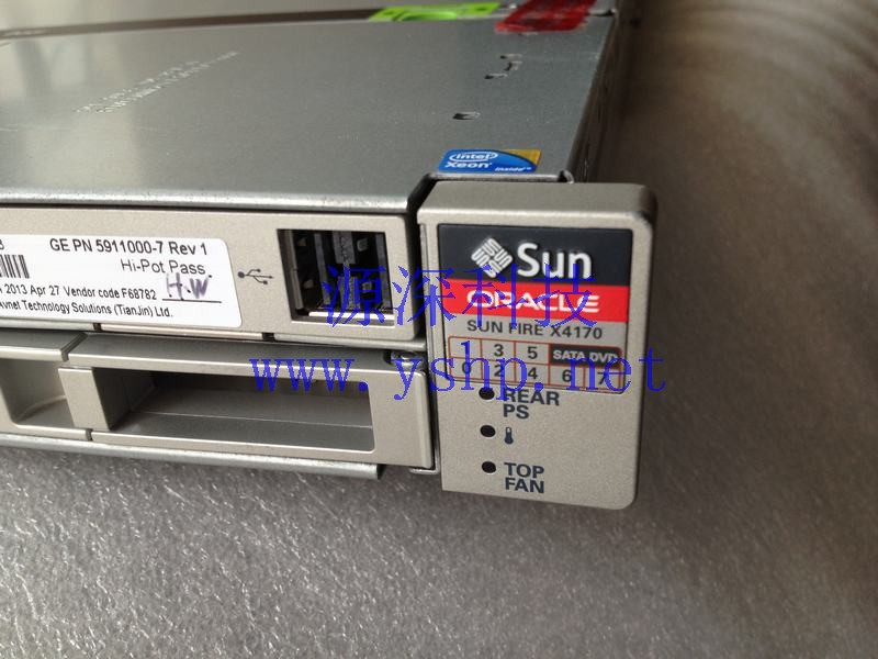 上海源深科技 上海 SUN Oracle X4170 M2 服务器 E5620 CPU 12G内存 2*300G SAS硬盘 高清图片