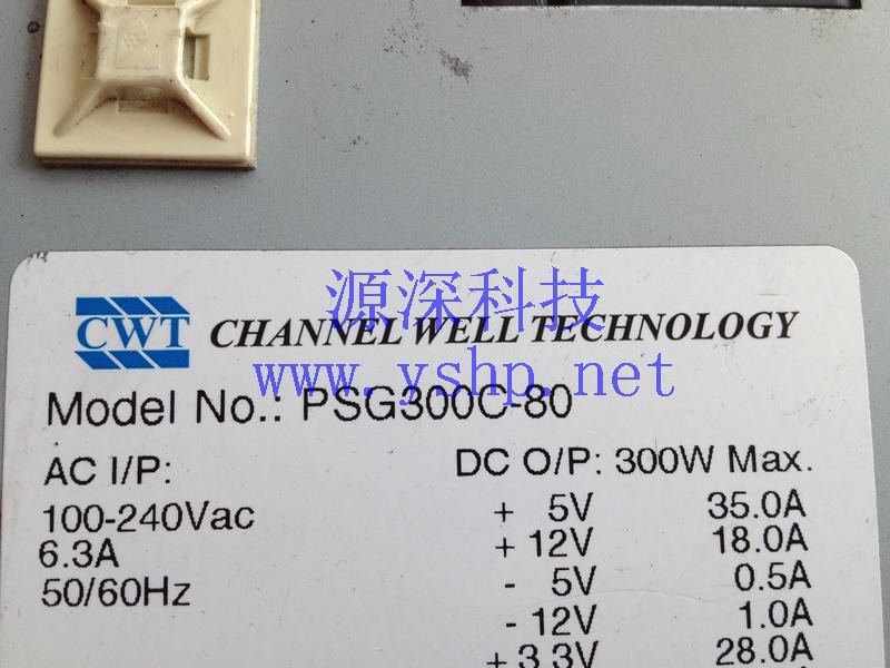上海源深科技 上海 工控机 工业设备电源 CWT PSG300C-80 高清图片
