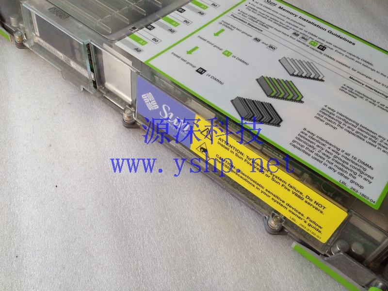 上海源深科技 上海 SUN Fire V490服务器系统板 CPU板 1.35GHz 8G内存 501-7305 高清图片
