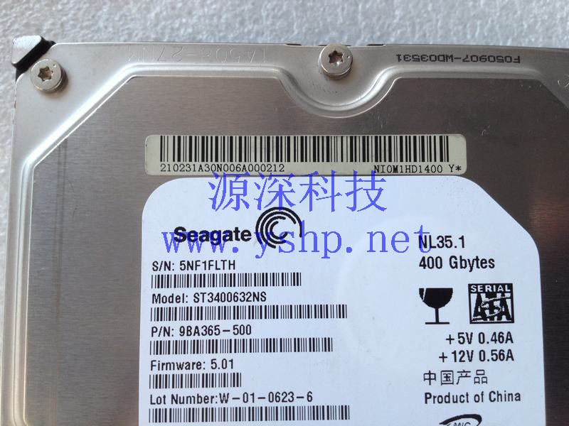 上海源深科技 上海 H3C Neocean IX1000 400G硬盘 NI0M1HD1400 ST3400632NS 高清图片