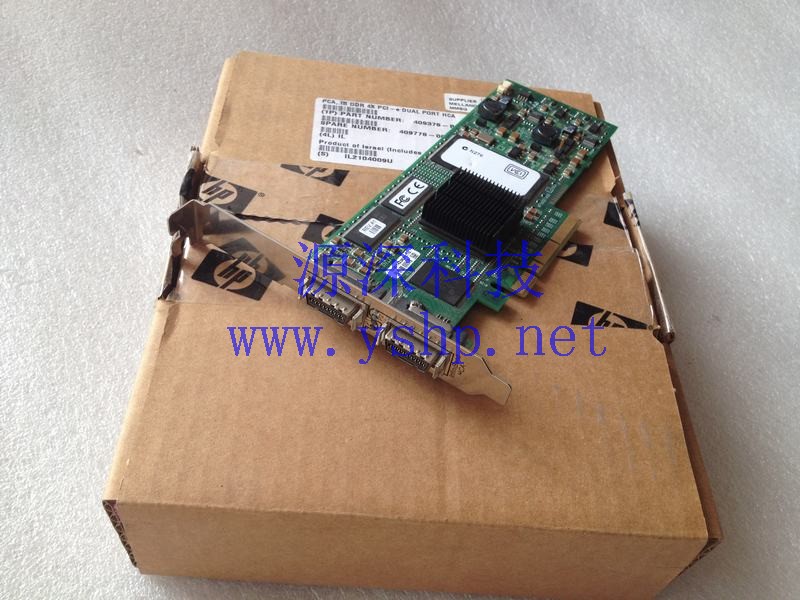 上海源深科技 上海 全新盒装 HP PCI IB DDR 4X PCI-E DUAL PORT HCA 409376-B21 409778-001 高清图片