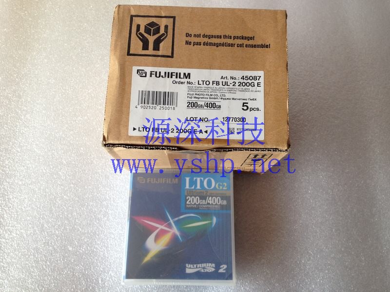 上海源深科技 上海 全新盒装 FUJIFILM LTO2 G2 Ultrium 2 200GB/400GB 数据磁带 高清图片