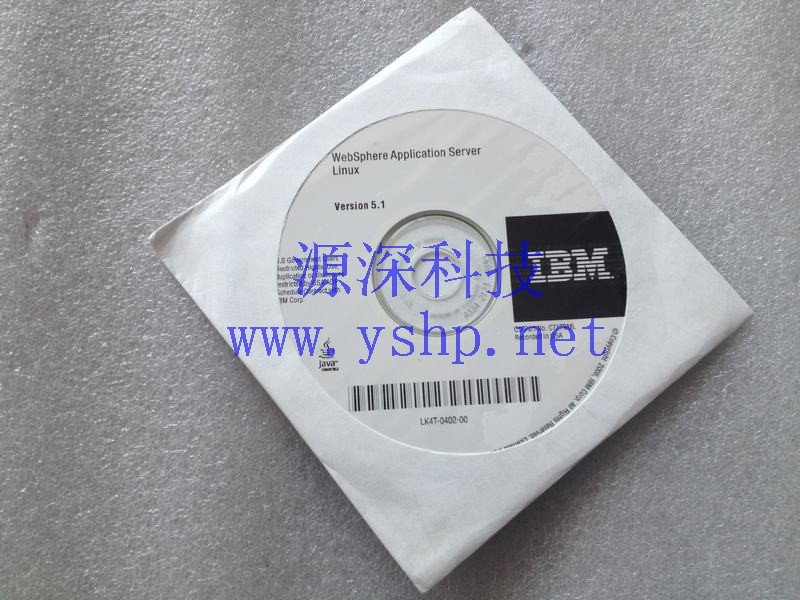 上海源深科技 IBM Websphere application server linux version 5.1 c71t9ml lk4t-0402-00 高清图片