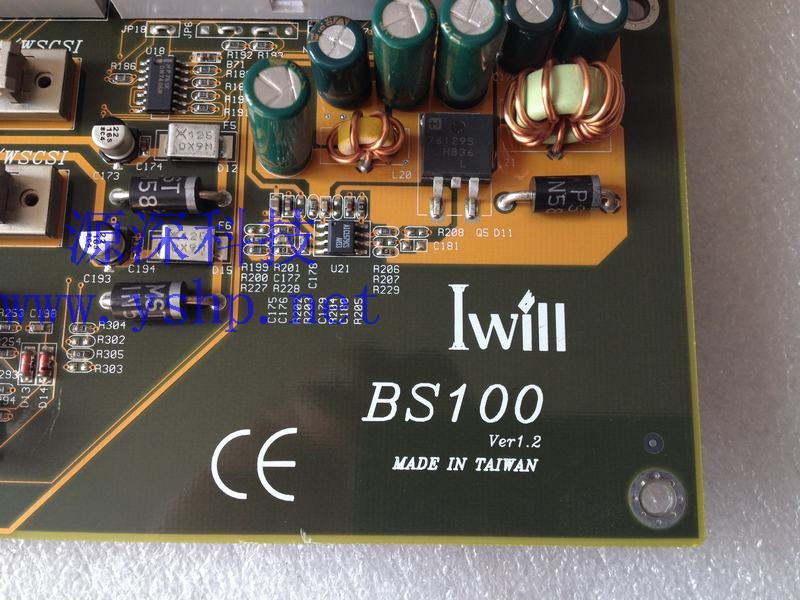 上海源深科技 上海 Iwill 主板 BS100 VER1.2 3*ISA 4*PCI 1*AGP 高清图片