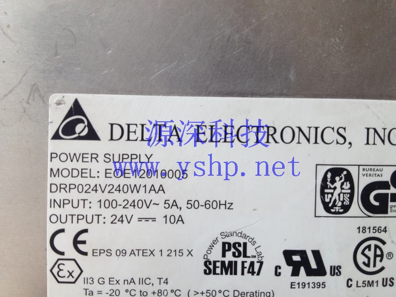 上海源深科技 上海 DELTA EOE12010005 DRP024V240W1AA 工业设备工控机电源 高清图片