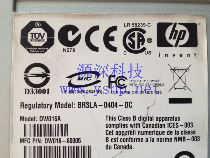 上海源深科技 上海 HP BRSLA-0404-DC DW016A LTO2内置磁带机 高清图片