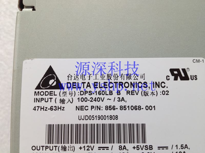 上海源深科技 上海 工业设备 工控机电源 DPS-160LBB NEC 856-851068-001 高清图片