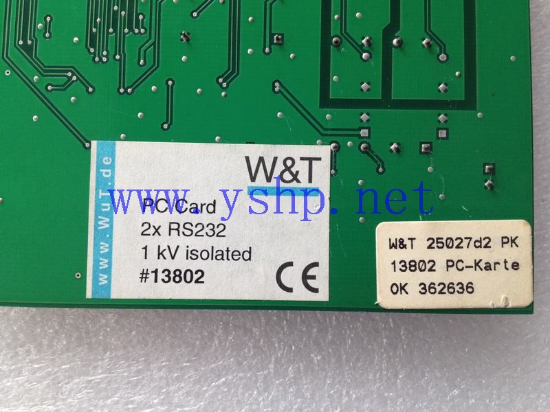上海源深科技 上海 W&T PC_BAS_2 MAI99 PC Card 2x RS232 1 kV isolated 高清图片